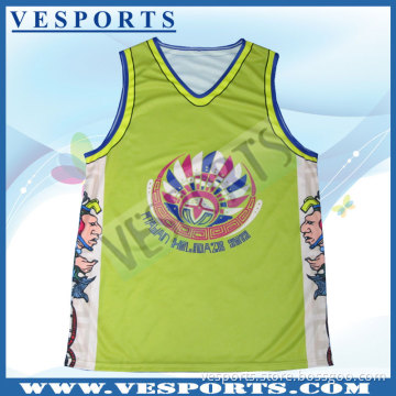 Digital Print Sublimation Colorful Basketball Jersey